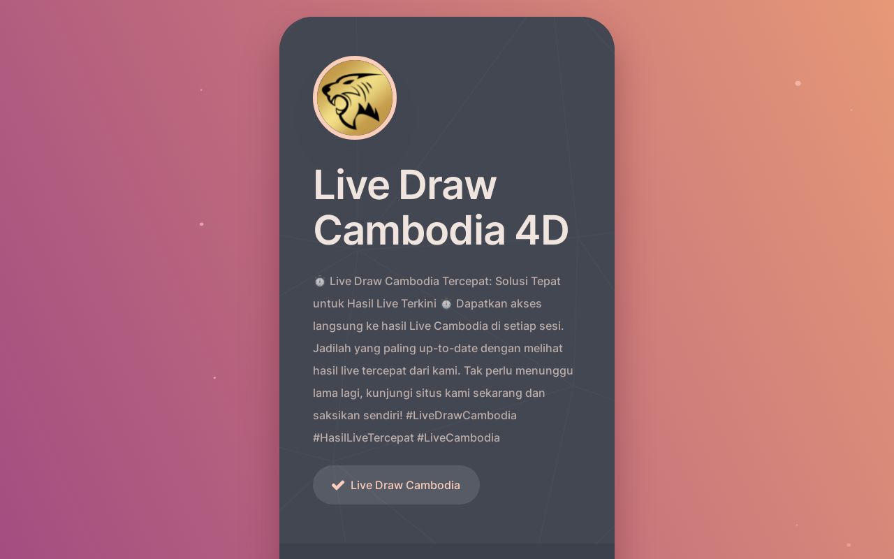 Live Draw Cambodia 4D